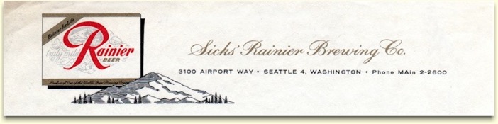 Sicks Rainier Brg. Co. ltrhd c.1963